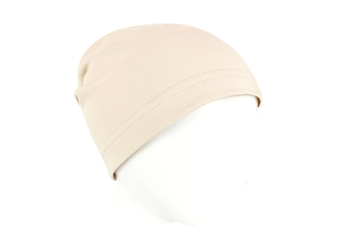 Dětská jarní podzimní béžová čepice