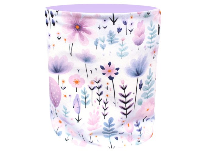 Dívčí jarní podzimní nákrčník kytičky