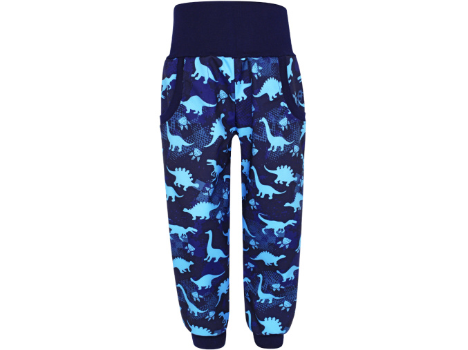 Dětské letní softshellové kalhoty dinosauři