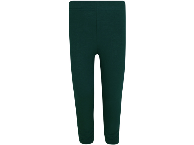Dětské tmavě zelené legíny