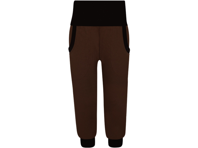 Dětské tmavě hnědé tepláky