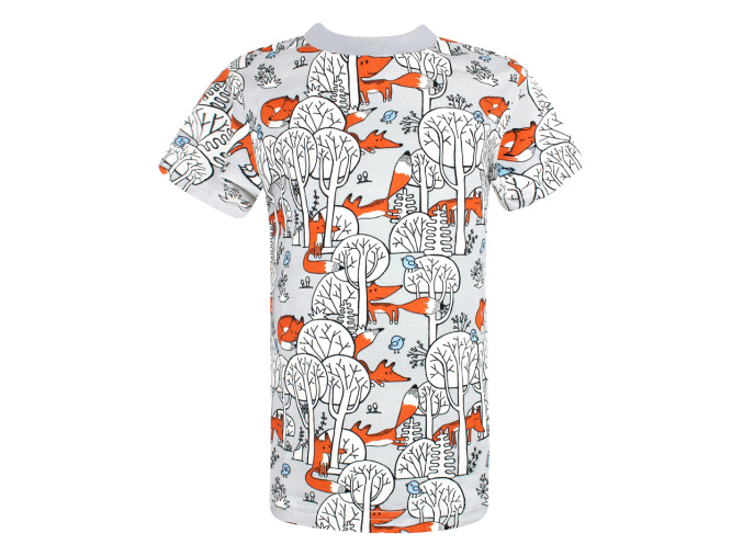 Dětské tričko s krátkým rukávem Lišky v lese