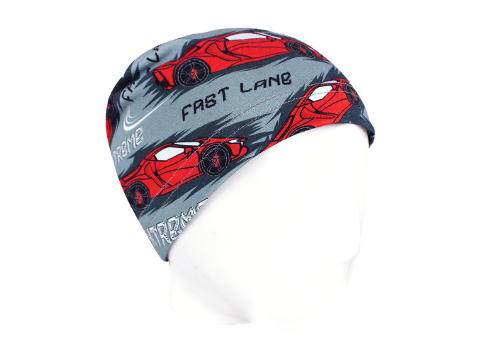 Chlapecká jarní podzimní čepice závodní auta