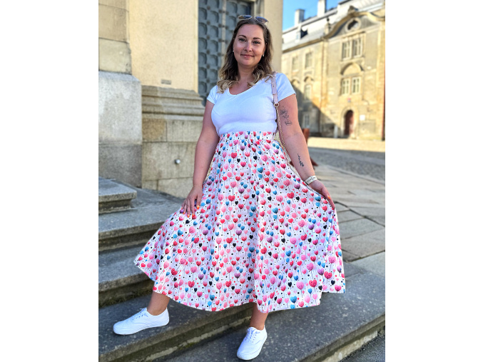 Twinsy dámská sukně srdíčka1