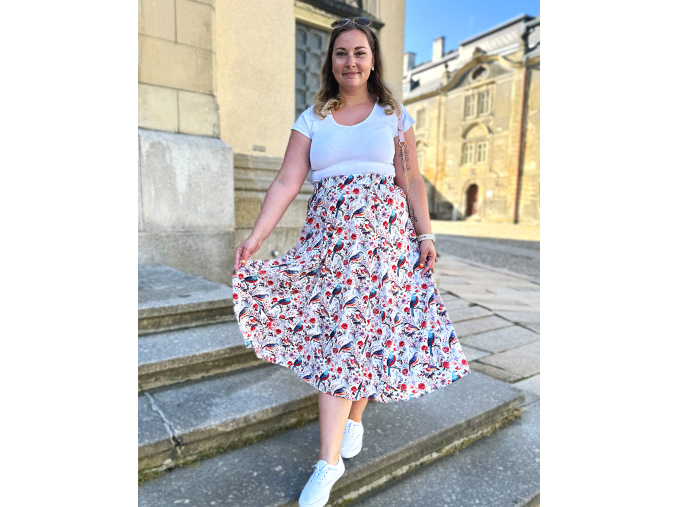 Twinsy dámská sukně ptáčci