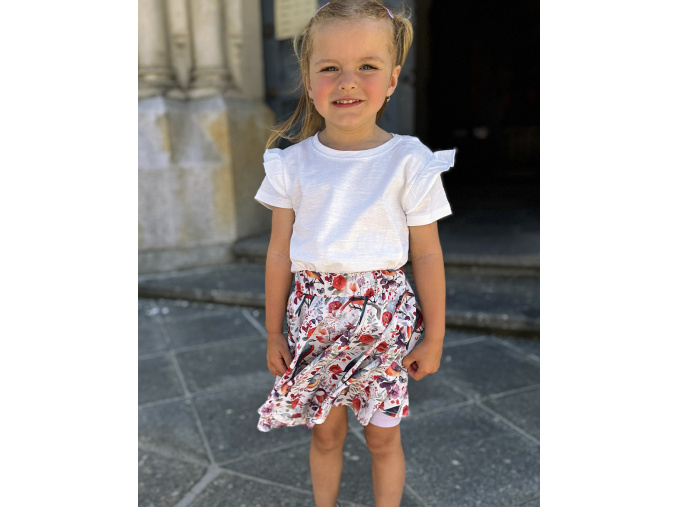 TWINSY Dívčí sukně - ptáčci  PTÁČCI