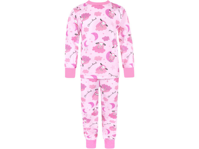 Dívčí rostoucí pyžamo s dlouhým rukávem ovečky