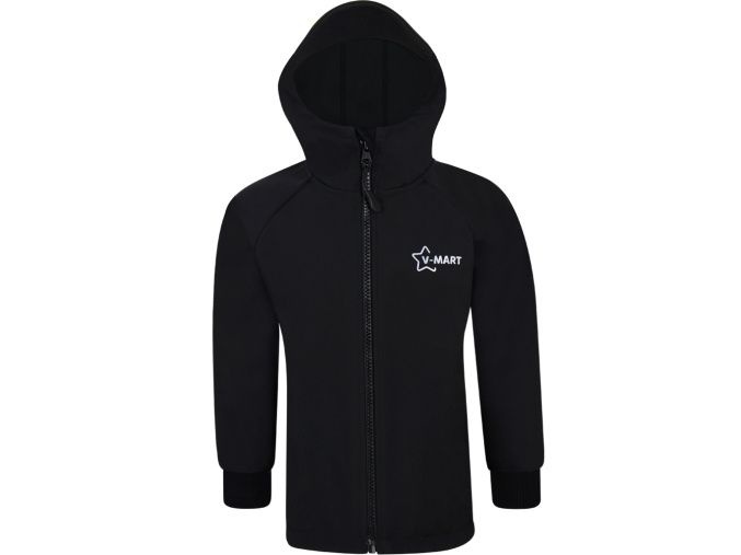 Dětská premium černá softshellová bunda