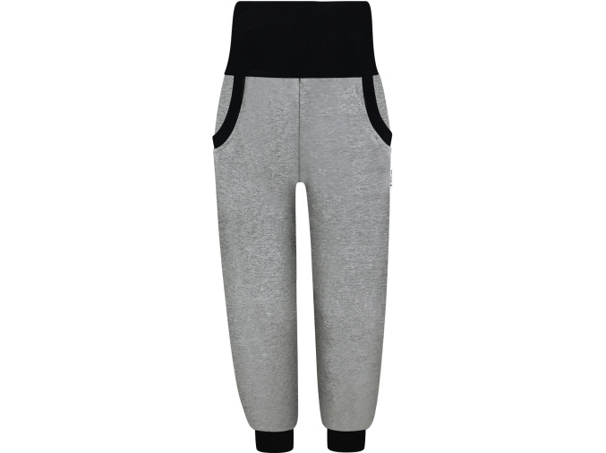 Dětské tepláky šedý melír