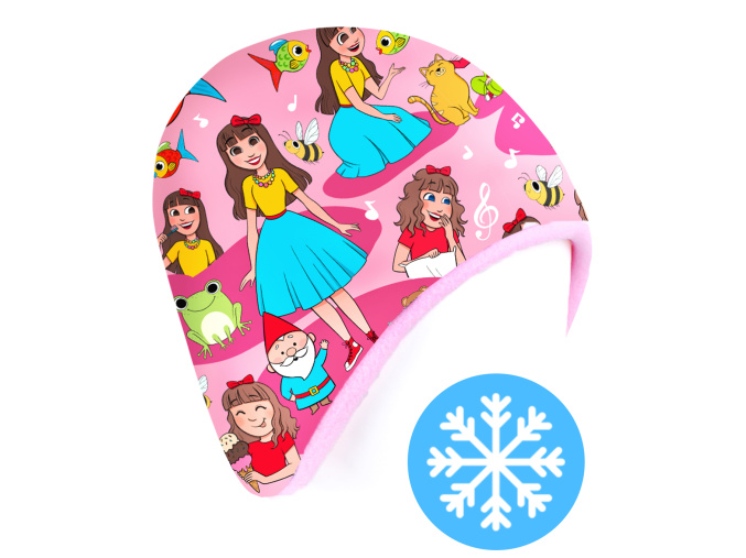 Dívčí zateplená čepice Karol a Kvído Pohádkový les