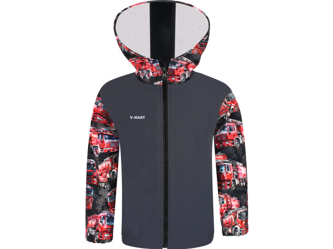 Chlapecká softshellová bunda hasiči