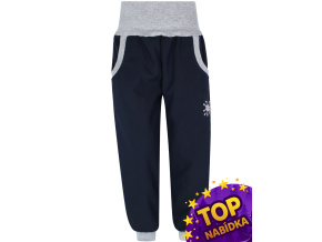 TOP Dětské tmavě modré softshellové kalhoty