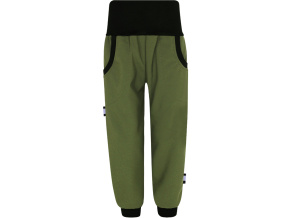 Chlapecké khaki softshellové kalhoty