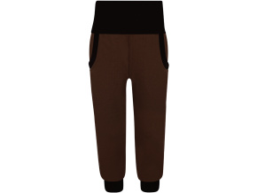 Dětské tmavě hnědé tepláky