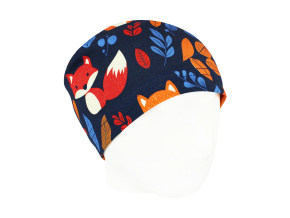 Dětský jarní podzimní čepice lišky