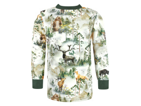 Chlapecké triko s dlouhým rukávem Lesní zvířata