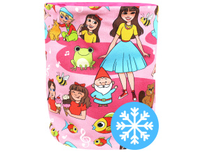 Dívčí zimní nákrčník Karol a Kvído Pohádkový les