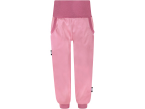Dívčí starorůžové softshellové kalhoty