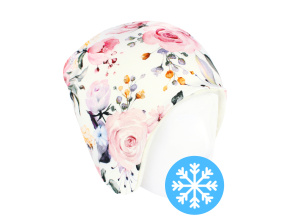 Dívčí zimní čepice růže