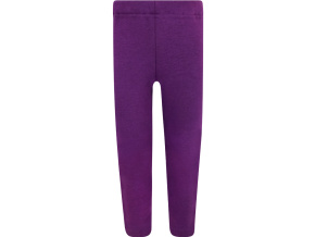 Dívčí fialové zateplené legíny