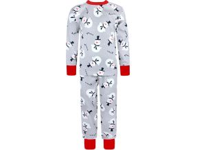 Dětské vánoční pyžamo sněhuláci