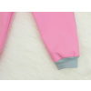 Dětské růžové softshellové kalhoty s vysokým pasem detail nohavice
