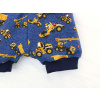 Dětské pumpky stavební stroje jeans detail nohavice
