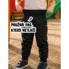Dětské pružné letní černé softshellové kalhoty  ČERNÉ