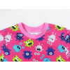 Dětské pyžamo příšerky na růžové detail krku
