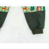 Dětské tepláky s dvojitými koleny Lesní zvířátka detail nohavice
