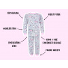 Popis dětské pyžamo Růžoví jednorožci na šedé