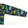 Dětské tričko s dlouhým rukávem dinosauři detail rukávu