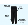 Popis černé zateplené softshellové kalhotyl