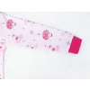 Dětské růžové pyžamo baletky detail rukávu