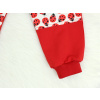 Dětské červené tepláky berušky detail nohavice
