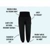Popis dětské černé letní softshellové kalhoty
