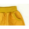 Dětské hořčicové letní softshellové kalhoty detail kapsy kopie