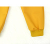 Dětské hořčicové letní softshellové kalhoty detail nohavice