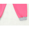 Dětské světle růžové tepláky s vysokým pasem detail nohavice