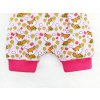 Dětské kraťasy pumpky lišky na růžové detail nohavice