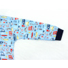 Dětské chlapecké pyžamo autíčka detail rukávu