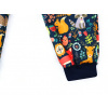 Dětské zateplené softshellové kalhoty zvířátka detail pasu