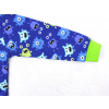 Dětské pyžamo s dlouhým rukávem příšerky na tmavě modré detail rukávu