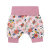 Dívčí kraťasy pro miminka ptáčci s květy