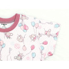Dívčí pyžamo s krátkým rukávem myšky a balonky detail rukávu