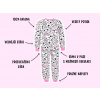Popis dívčí pyžamo kočičky a srdíčka min