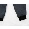 Dětské letní softshellové kalhoty šedý melír detail nohavice