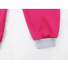 Dětské pružné růžové softshellové kalhoty detail nohavice