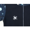 Chlapecká softshellová bunda vesmír detail reflexního prvku