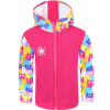 Dívčí softshellová bunda barevné kočičky